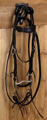Floral Brow Band Pony Bridle